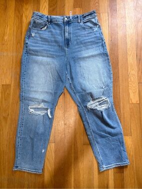 American Eagle Outfitters Light Blue Distressed Boyfriend Jeans